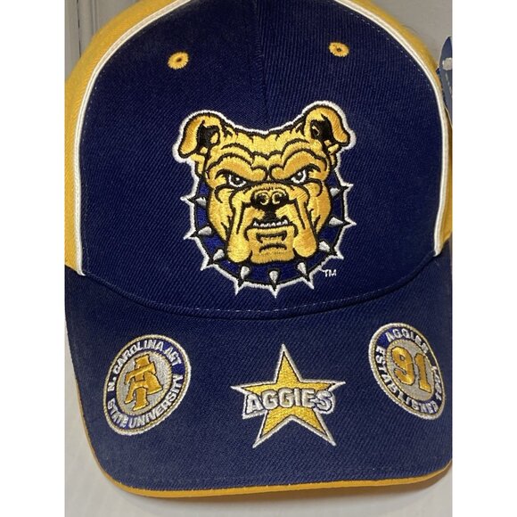 Big Boy Gear North Carolina A&T Aggies Mens Strapback Hat Cap Embroidered Vtg - Picture 2 of 9